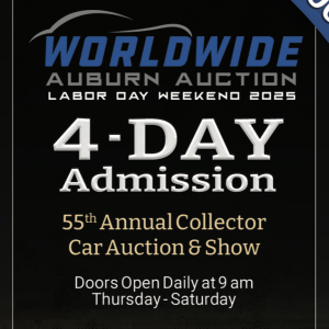 The Auburn Auction & Show VIP Ticket | 4-Day Admission | August 27-30