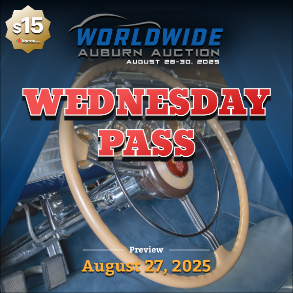 Wednesday Pass | August 27, 2025 | The Auburn Auction & Show | Preview