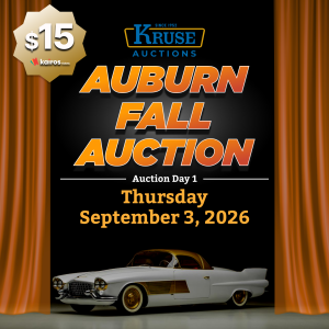 Thursday Pass | September 3, 2026 | Auburn Fall Auction | Day 1