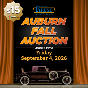 Friday Pass | September 4, 2026 | Auburn Fall Auction | Day 2