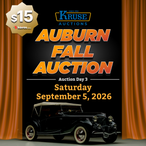 Saturday Pass | September 5, 2026 | Auburn Fall Auction | Day 3